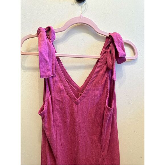 Free People Beach Pink Alice Wide LegJumpsuit Size Medium - Picture 3 of 5